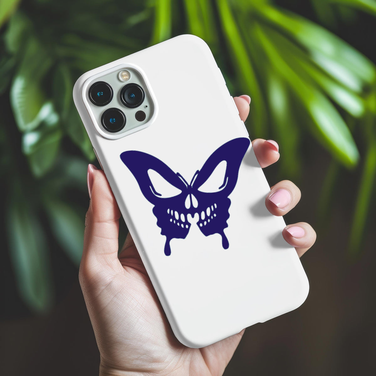 Butterfly Skull Vinyl Decal, Decal for Car Windows, Laptop, Phones, Water Bottle, Mug, Tumblers, Wall Art, Journals, Notebooks,  Skateboard