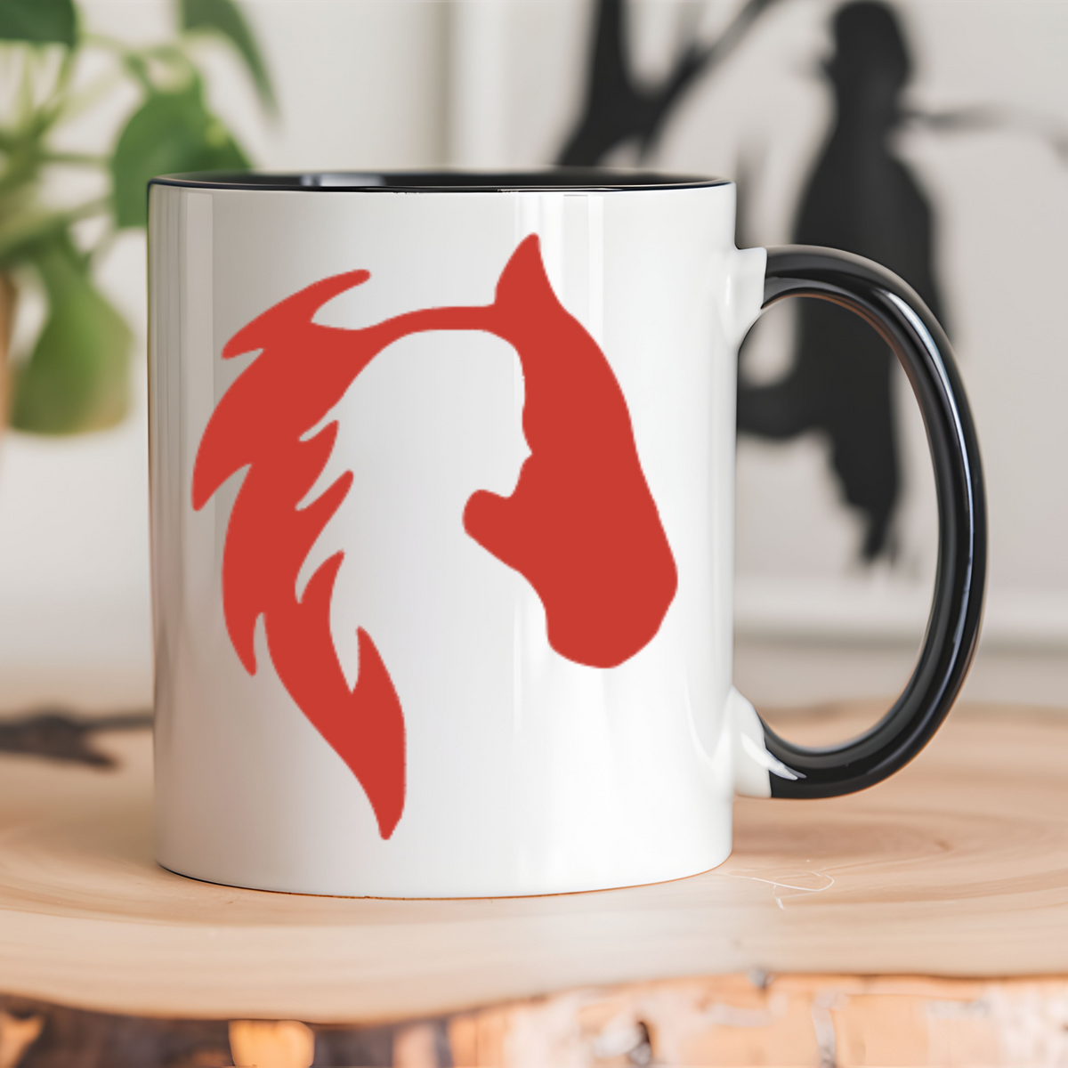 Horse & Woman Dual Silhouette Vinyl Decal