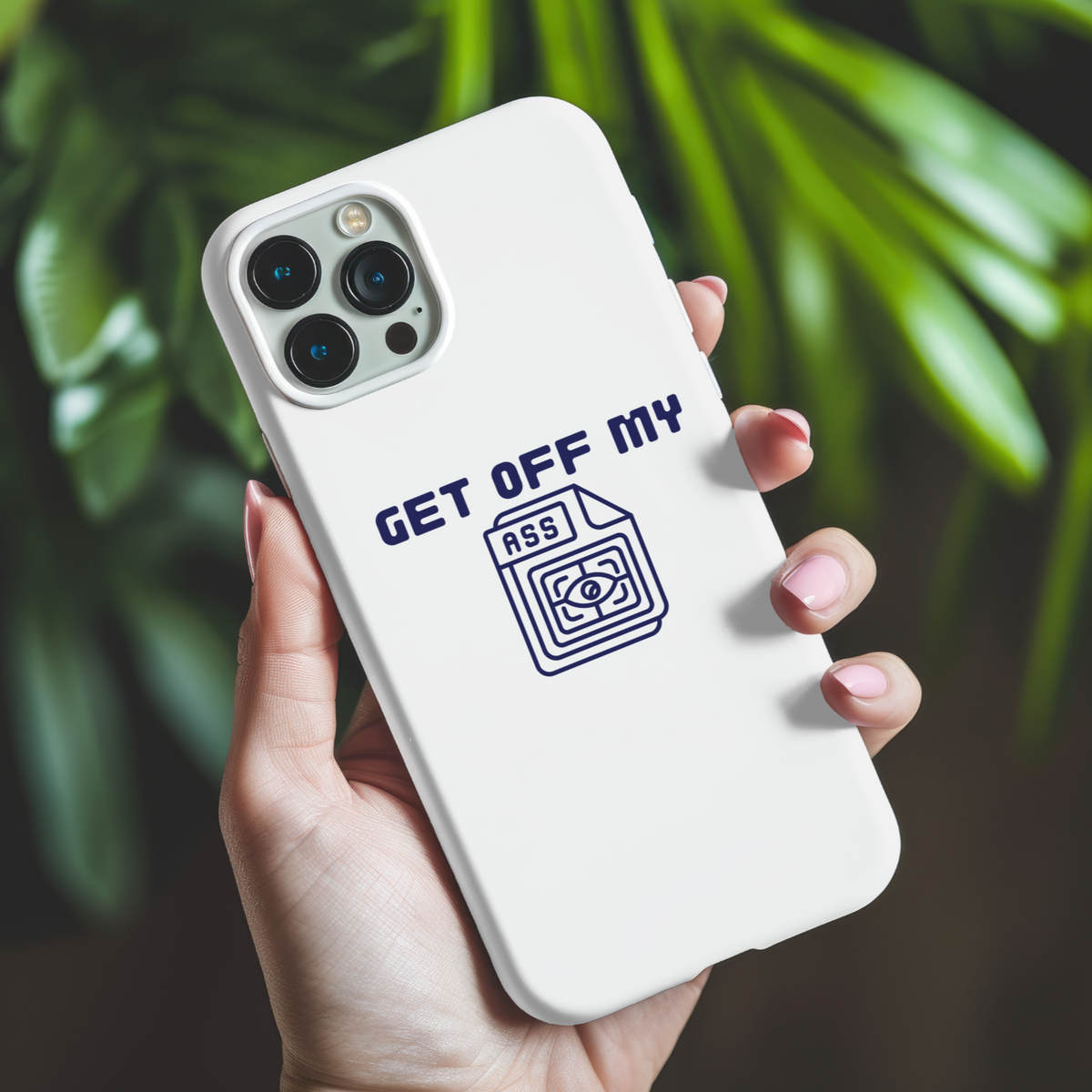 Get Off My Ass - QR Code - Vinyl Sticker Decal
