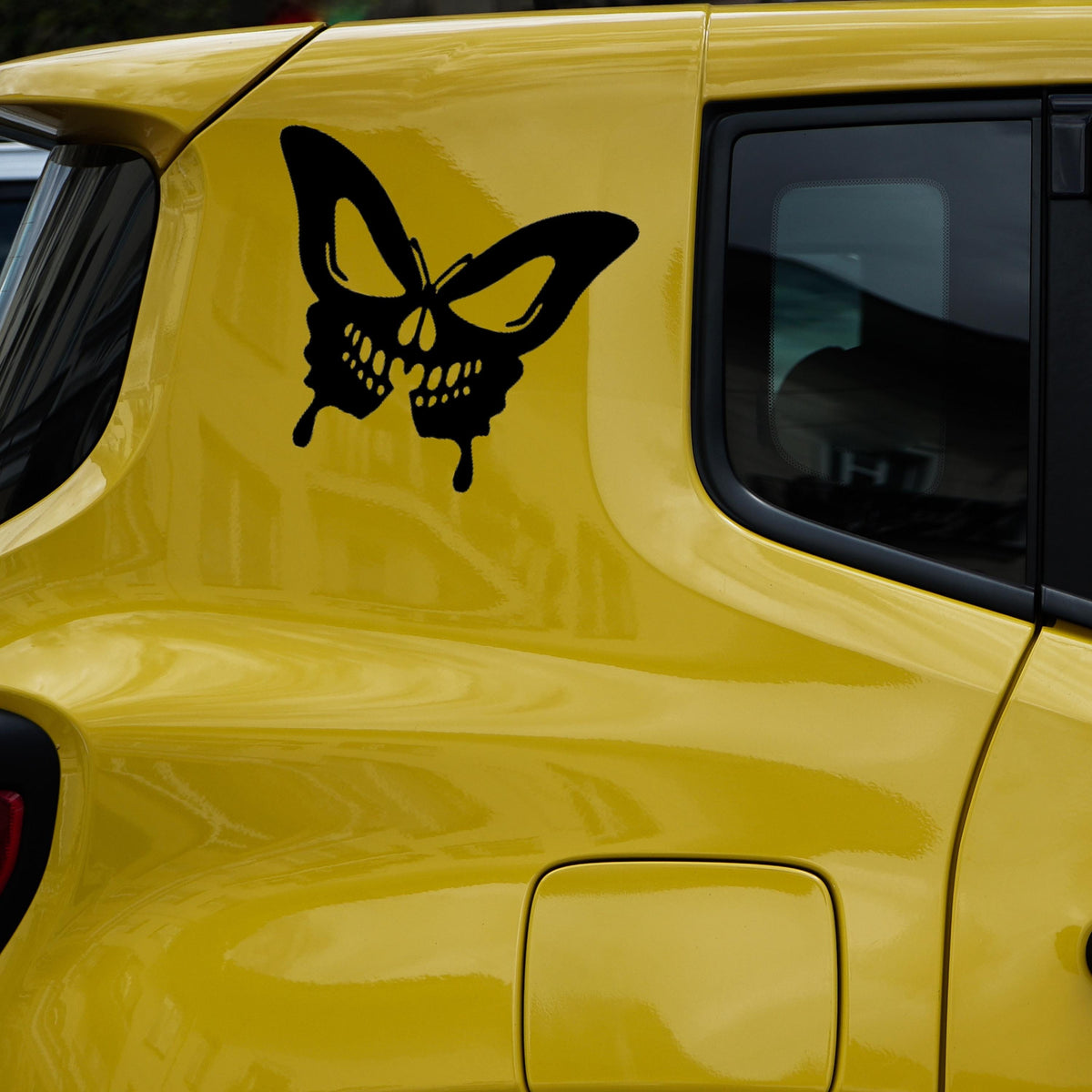 Butterfly Skull Vinyl Decal, Decal for Car Windows, Laptop, Phones, Water Bottle, Mug, Tumblers, Wall Art, Journals, Notebooks,  Skateboard